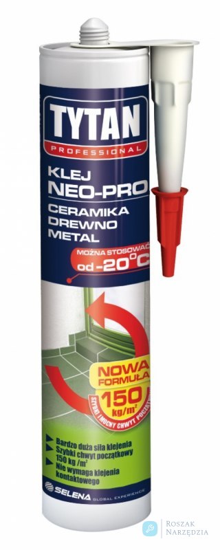 KLEJ MONTAŻOWY 290ML TYTAN NEOPRENOWY NEO-PRO TYTAN