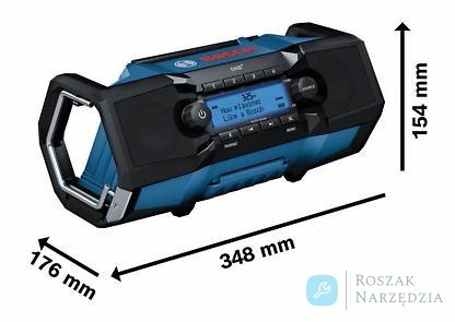 RADIO AKUMULATOROWE GPB 18V-2 SC DAB+/FM BLUETOOTH 0*AH BOSCH