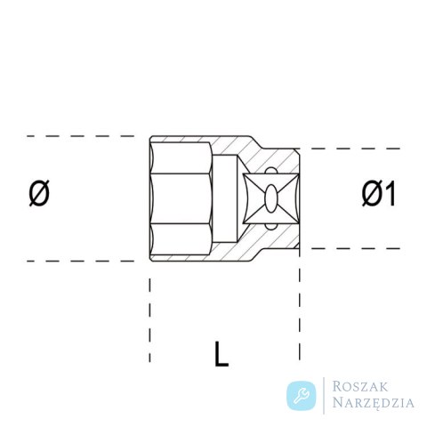 Nasadka 1/2" 12-kątna nieiskrząca CU-BE 10 mm, 921BA Beta