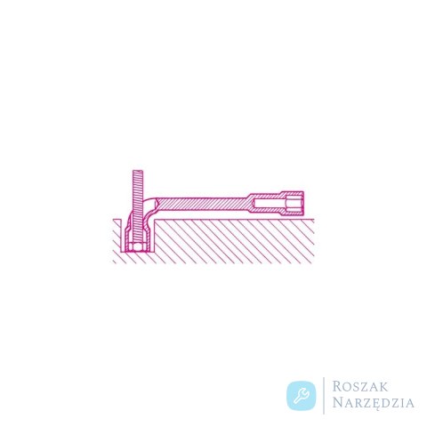 Klucz fajkowy dwustronny 13x13 mm, 932 Beta