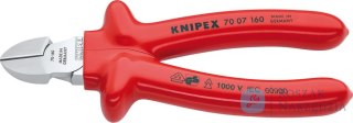 Szczypce tnące boczne, 180mm, izolowane zanurzeniowo, 70 07 180, KNIPEX