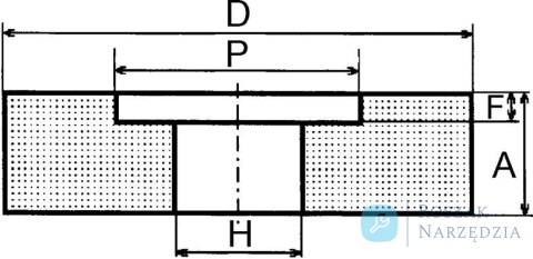 Sciernica tarczowa, z wycieciem, weglik krzemu 300x40x76mm K80 Müller