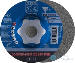 Sciernica tarcz.CC-GRIND Solid SGP STEEL 125mm PFERD