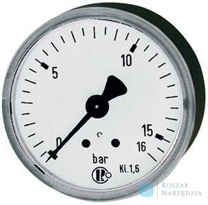 Manometr,z przylaczem tylnym centrycznym 40mm 0-6 barow G1/8" RIEGLER