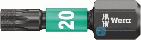 Bit Impaktor 1/4" DIN3126C6,3, do śrub z gniazdem Torx 20x25mm Wera