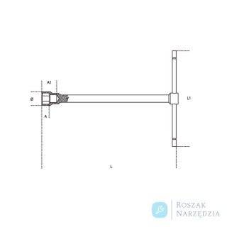 Klucz nasadowy typu T 6-kątny 10 mm, 950 Beta