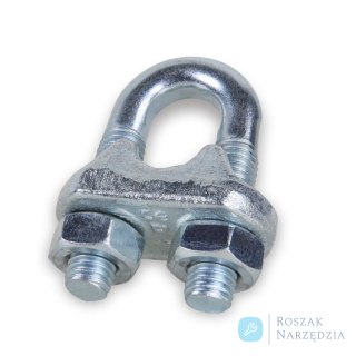 Zacisk linowy kabłąkowy stalowy ocynkowany 3 mm (1/8") Robur