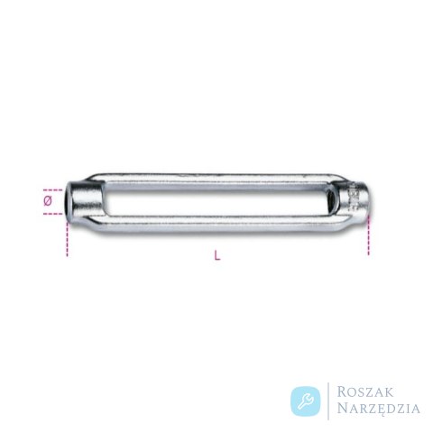 Nakrętka napinająca (korpus) ocynkowana M16, WFL 1290 kg L 190 mm Robur