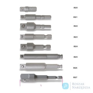 Adapter do nasadek 1/2" z chwytem 1/4", dł. 75 mm, 892 Beta