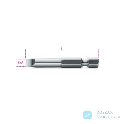 Bit 1/4" do śrub płaskich 0.6x4.5x50 mm, 862LP Beta