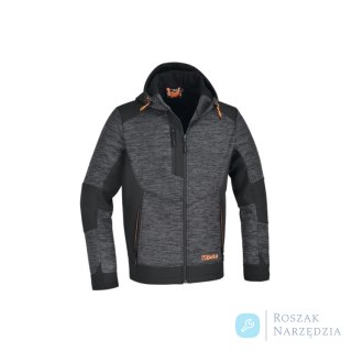 Bluza polarowa 7637G ze wstawkami softshell szara/czarna, roz. L Beta