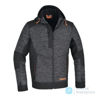 Bluza polarowa 7637G ze wstawkami softshell szara/czarna, roz. XL Beta