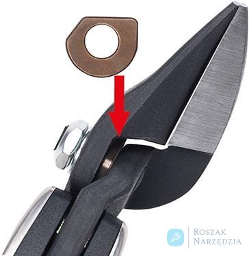 Nożyce do blachy Ideal z przełożeniem dźwigni i rękojeścią 2-komponentową prawe 230mm Erdi