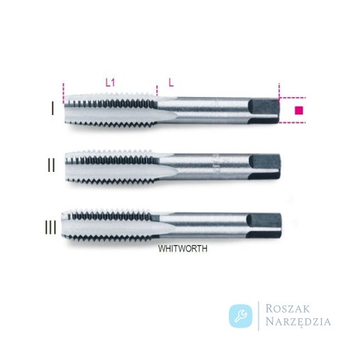 Gwintownik HSS Whitworth BSW 1/2", 3-cz., 430ASW Beta