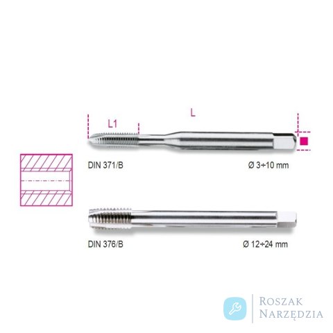 Gwintownik maszynowy do otworów przelotowych M10x1,5 HSS-CO 5% kobaltowy, 429FP Beta