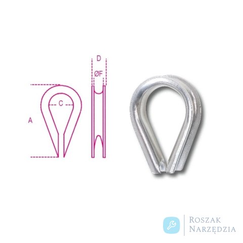 Kausza nierdzewna AISI 316 ø 12 mm Robur