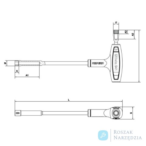 Klucz nasadowy 6-kątny kątowy dwustronny 10 mm, 941 Beta