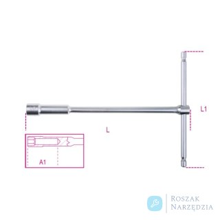 Klucz nasadowy typu T 6-kątny 12 mm, z głęboką nasadką, dł. 240 mm, 949 Beta