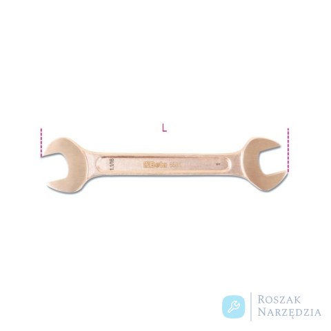 Klucz płaski dwustronny nieiskrzący 1.1/4x1.5/16", 55BA-AS Beta