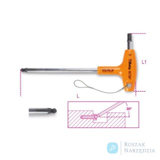 Klucz trzpieniowy imbusowy kątowy z końcówką kulistą 10 mm, 96TBP-HS Beta