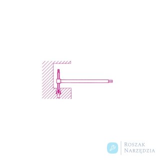 Klucz trzpieniowy typu T 6-kątny 3/32", 951AS Beta