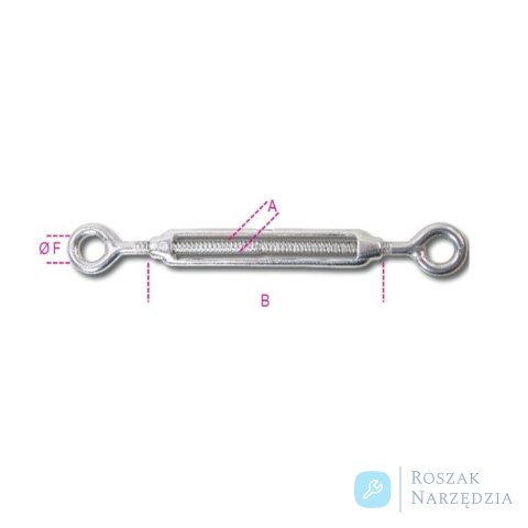 Nakrętka napinająca ucho-ucho (śruba rzymska) M6 L min 160 mm,, WFL 160 kg Robur