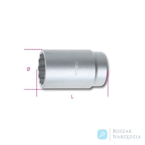 Nasadka 1/2" 12-kątna do nakrętek piasty 36 mm, 969B Beta