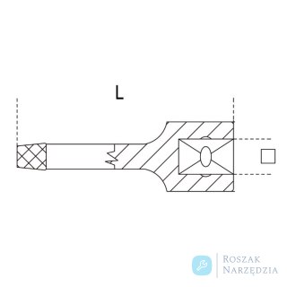 Nasadka trzpieniowa 1/2" do wykręcania szpilek 10 mm, 1429 Beta