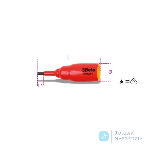 Nasadka trzpieniowa 1/2" imbusowa izolowana 1000V 12 mm, 920MQ/PE Beta