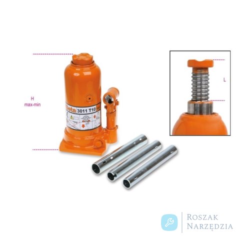 Podnośnik hydrauliczny jednotłokowy, WFL 20000kg, H min 245mm, H max 521mm, 3011/T Beta