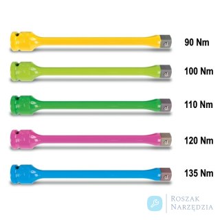 Przedłużka z ograniczeniem momentu do nasadek udarowych 90 Nm, dł. 200 mm, 720TC Beta