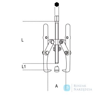 Ściągacz trójramienny 40-220 mm, 1518/3 Beta