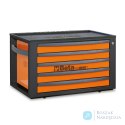 Skrzynia narzędziowa 5 szuflad, kolor pomarańczowo-ciemno-szary, RSC23T-O Beta