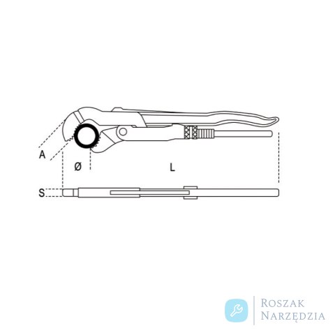 Szczypce do rur 250 mm, Ø max 1/2", 378 Beta