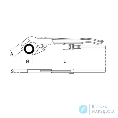 Szczypce do rur 320 mm, Ø max 1", 374 Beta