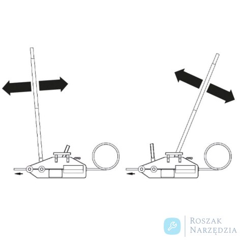 Wciągarka linowa ręczna 1,6t dł. 30m, 8148 Robur