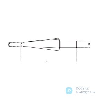 Wiertło stożkowe bezstopniowe HSS 3-14 mm, 424 Beta