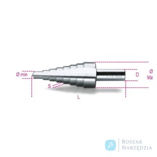 Wiertło stożkowe stopniowe HSS 12-20 mm, długość 85 mm, 425 Beta