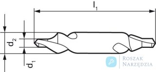 Nawiertak HSS z promieniem do nakiełków 1,60mm GÜHRING