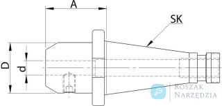 Rozwiertak DIN343 HSS, chwyt MK3 24,70mm GÜHRING