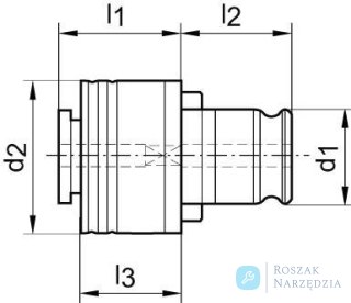 Czop prowadzacy, chłodzenie wewnetrzne, wielkosc 2, 24,5mm GFS