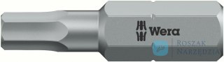 Bit ciagliwo-twardy 1/4" DIN3126C6,3do śrub z lbem z gniazdem 6-katnym6x25mm Wera