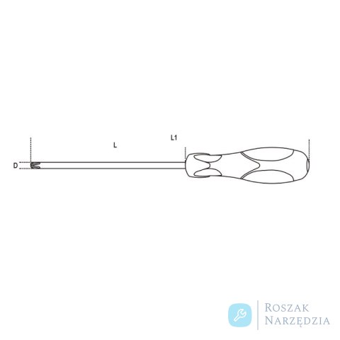Wkrętak krzyżowy PH4x10x200 mm, 1292 Beta Wkrętak krzyżowy PH4x10x200 mm, 1292 Beta