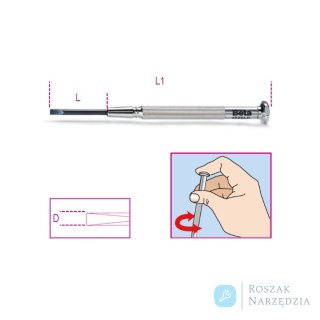 Wkrętak precyzyjny płaski 1,2x85 mm, 1229LP Beta