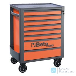 Wózek narzędziowy 8 szuflad, wzmocniony blat ABS, kolor pomarańczowy-ciemno-szary, maks. 800 kg, RSC24/8-O Beta