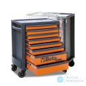Wózek narzędziowy 8 szuflad, wzmocniony blat ABS, kolor pomarańczowy, maks. 800 kg, RSC24/8-FO Beta