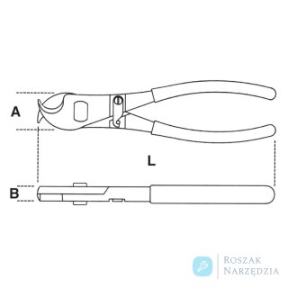 Nożyce do cięcia kabli 235 mm do pracy na wysokościach, 1132BM-HS/230 Beta