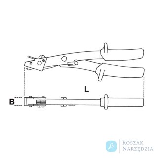 Nożyce matrycowe do cięcia blach płaskich 280 mm, 1120A Beta