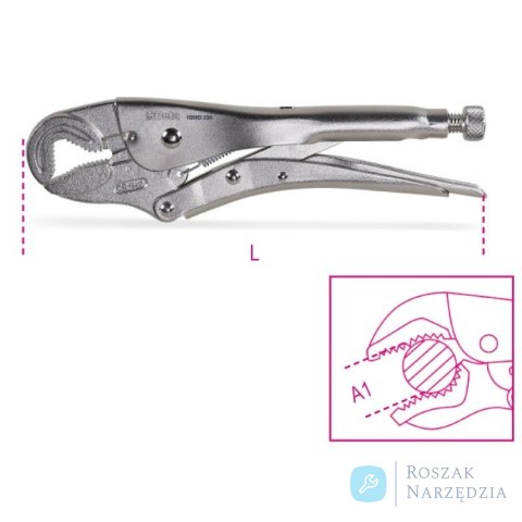 Szczypce Morse'a nastawne samoblokujące 235mm, 1055D/235 Beta