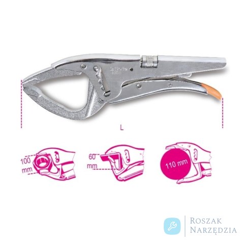 Szczypce Morse'a nastawne samoblokujące 270 mm, 1051L Beta